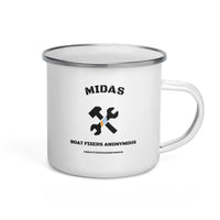 Boat Fixers Anonymous Midas Enamel Mug. Get yours today!