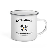 Boat Fixers Anonymous Anti-Midas Enamel Mug. Get yours today!
