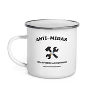 Boat Fixers Anonymous Anti-Midas Enamel Mug. Get yours today!