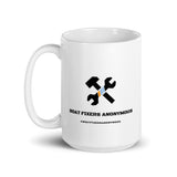 Boat Fixers Anonymous Big Ass Coffee Mug - Handle On Left